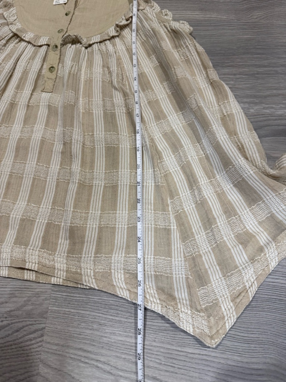Anthropologie Pilcro Seaside Collared Swing Blouse Button-Up Shirt - Picture 13 of 13